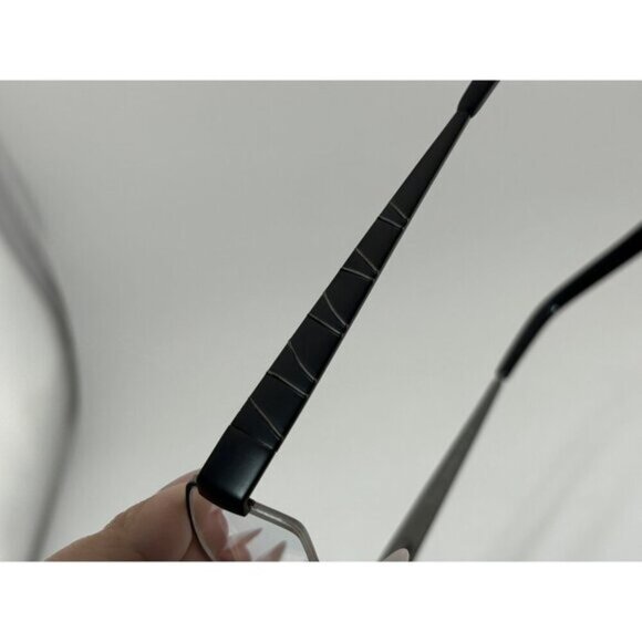 Fusion - 50-19-135 F196 COL. 3 Black Striped Rectangle Glasses Frames - Picture 2 of 8